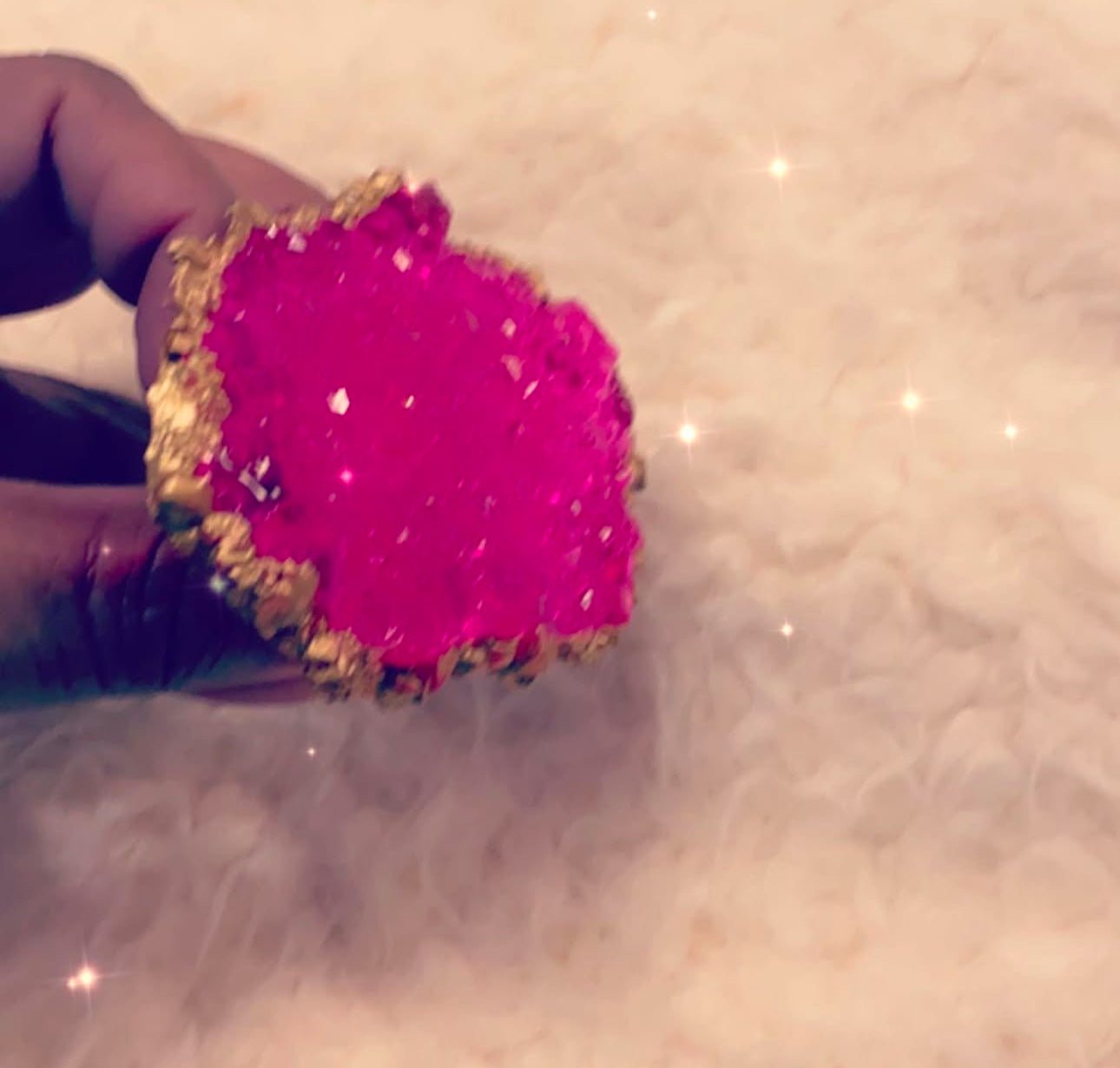 Druzy Phone Grip
