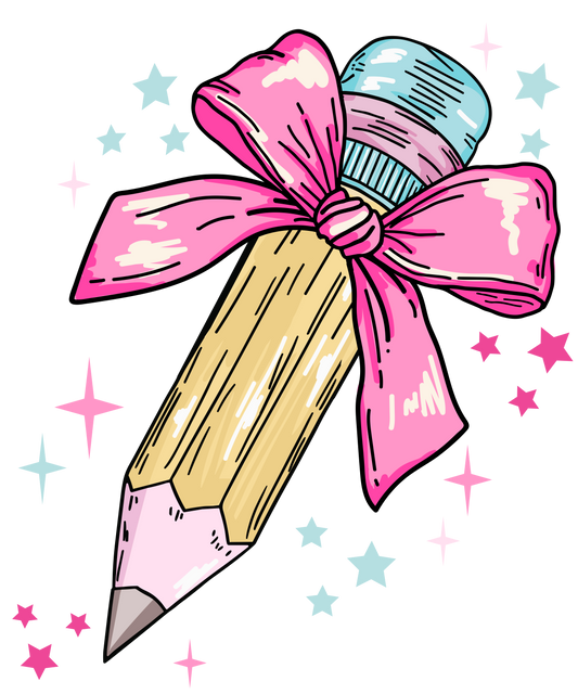 Pink Pencil Bow T-Shirt